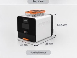 Rotimatic NEXT Official Size Reference (37 cm W x 28 cm D x 46.5 cm H)